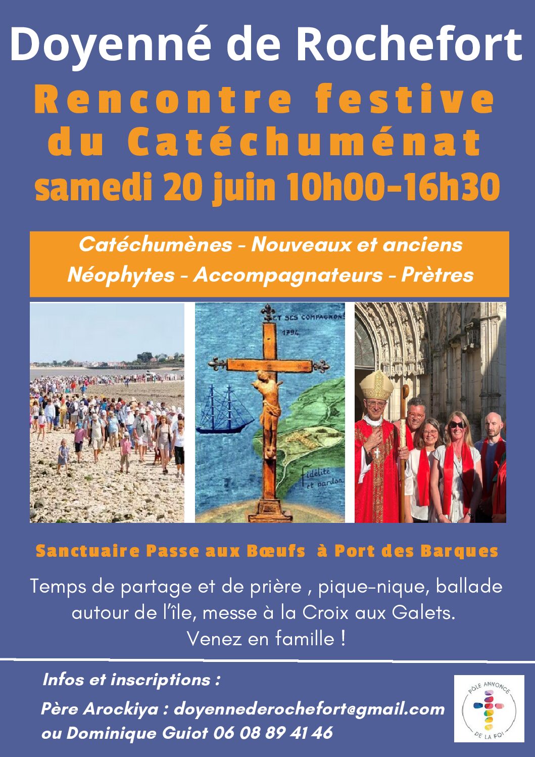 Rencontre de fin d’année des catéchumènes et néophytes du Doyenné de Rochefort