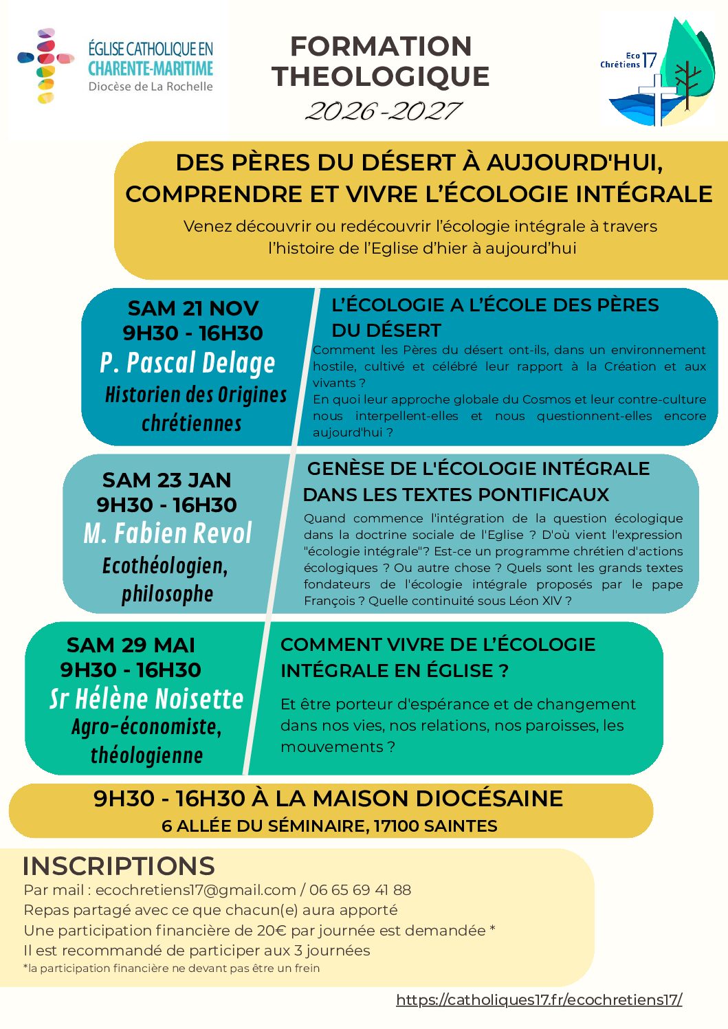 Venez suivre une formation théologique sur le thème de l’écologie intégrale