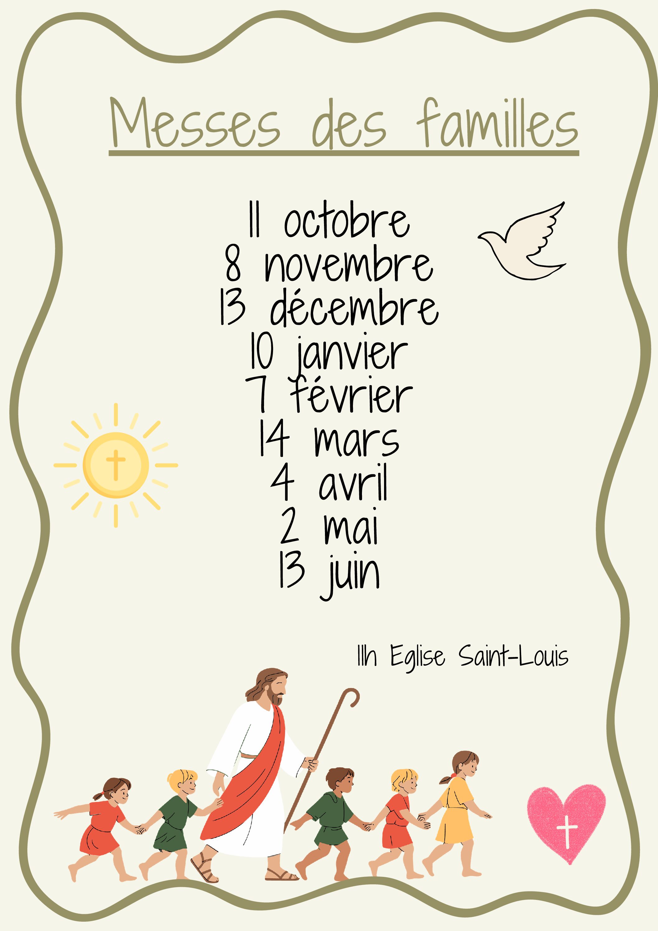 Messes des familles 2026/2027